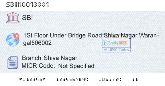 State Bank Of India Shiva NagarBranch 