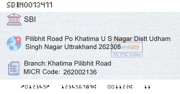 State Bank Of India Khatima Pilibhit RoadBranch 