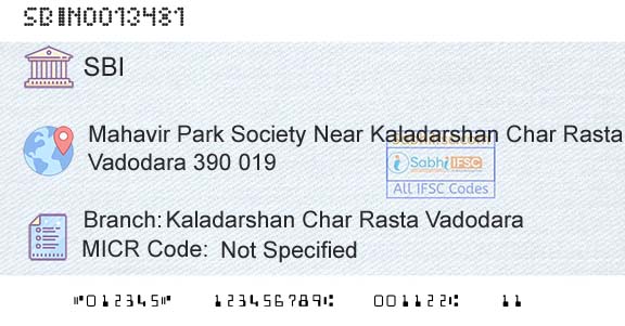State Bank Of India Kaladarshan Char Rasta VadodaraBranch 
