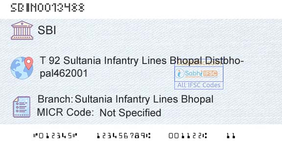 State Bank Of India Sultania Infantry Lines BhopalBranch 