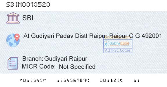 State Bank Of India Gudiyari RaipurBranch 