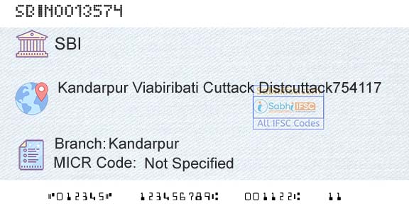 State Bank Of India KandarpurBranch 