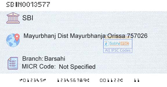 State Bank Of India BarsahiBranch 