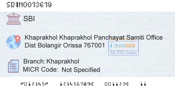 State Bank Of India KhaprakholBranch 