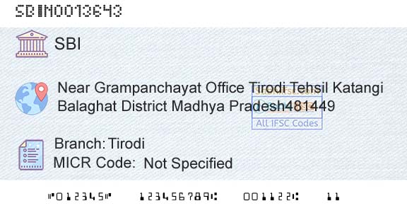 State Bank Of India TirodiBranch 