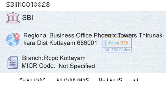 State Bank Of India Rcpc KottayamBranch 