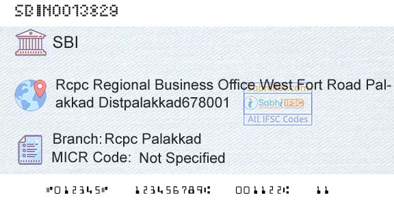 State Bank Of India Rcpc PalakkadBranch 