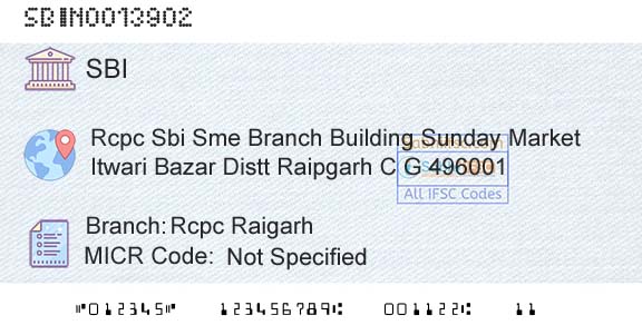 State Bank Of India Rcpc RaigarhBranch 