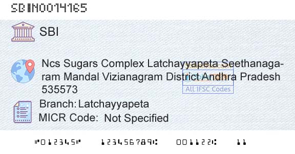 State Bank Of India LatchayyapetaBranch 