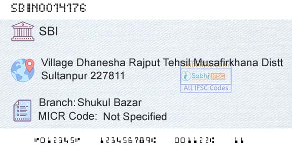 State Bank Of India Shukul BazarBranch 