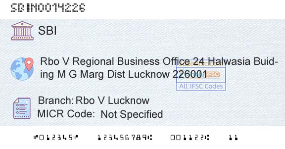State Bank Of India Rbo V LucknowBranch 