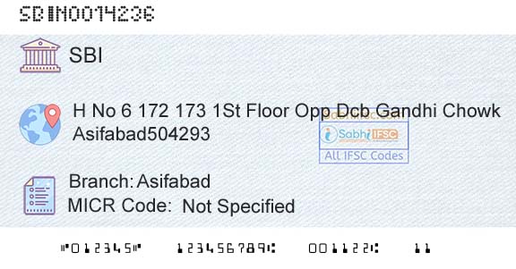State Bank Of India AsifabadBranch 