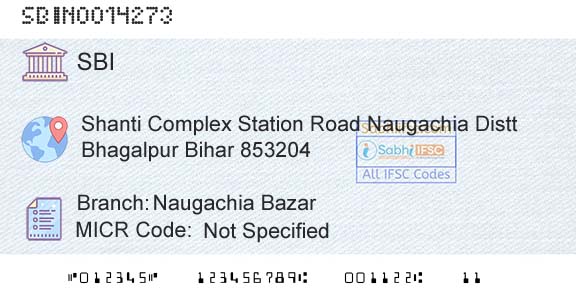 State Bank Of India Naugachia BazarBranch 