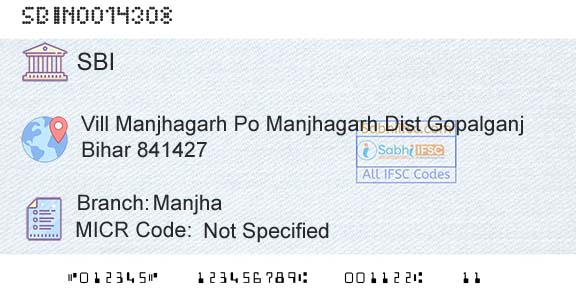 State Bank Of India ManjhaBranch 