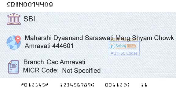 State Bank Of India Cac AmravatiBranch 