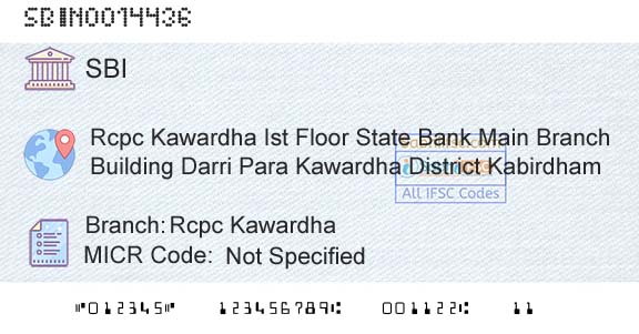 State Bank Of India Rcpc KawardhaBranch 