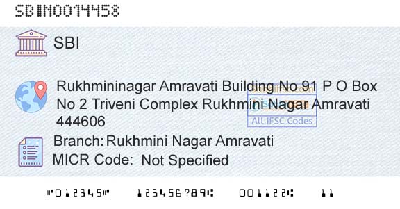 State Bank Of India Rukhmini Nagar AmravatiBranch 