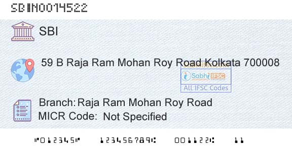 State Bank Of India Raja Ram Mohan Roy RoadBranch 