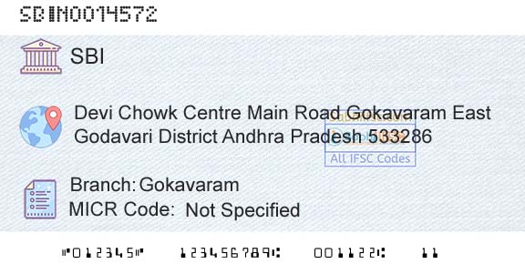 State Bank Of India GokavaramBranch 