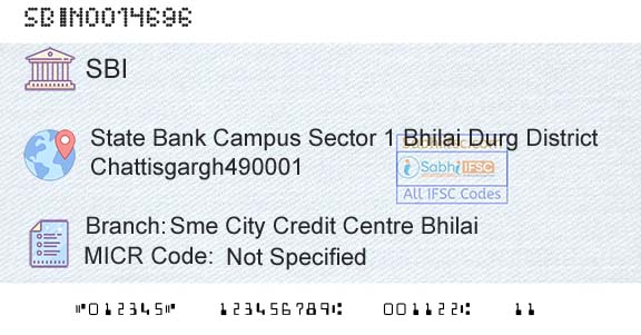 State Bank Of India Sme City Credit Centre BhilaiBranch 