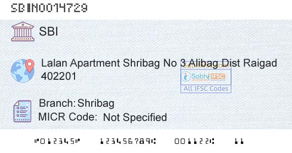State Bank Of India ShribagBranch 