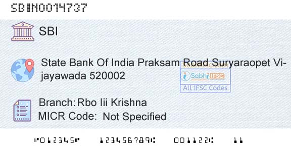 State Bank Of India Rbo Iii KrishnaBranch 