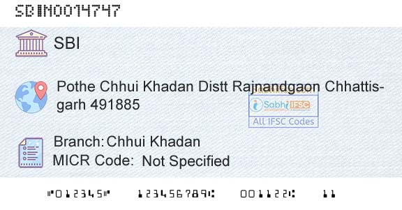 State Bank Of India Chhui KhadanBranch 