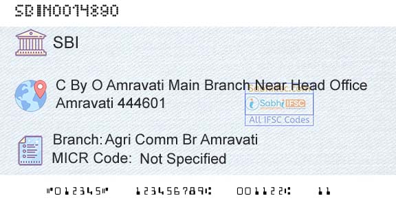 State Bank Of India Agri Comm Br AmravatiBranch 