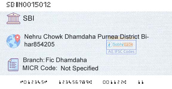 State Bank Of India Fic DhamdahaBranch 