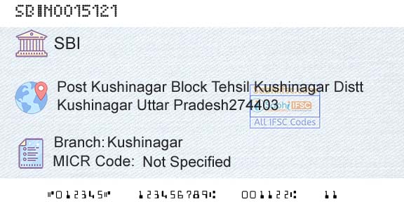 State Bank Of India KushinagarBranch 