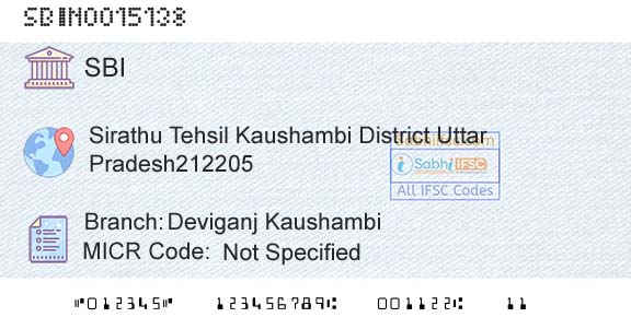 State Bank Of India Deviganj KaushambiBranch 