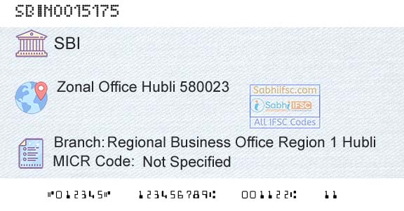 State Bank Of India Regional Business Office Region 1 HubliBranch 