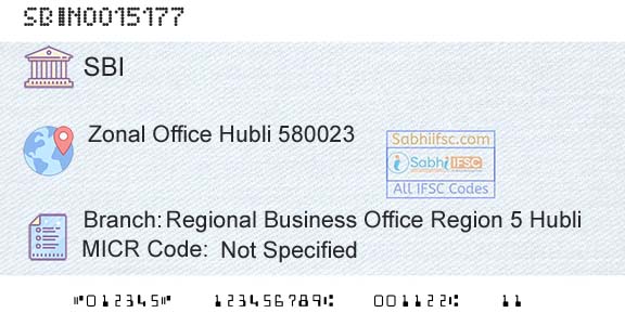 State Bank Of India Regional Business Office Region 5 HubliBranch 