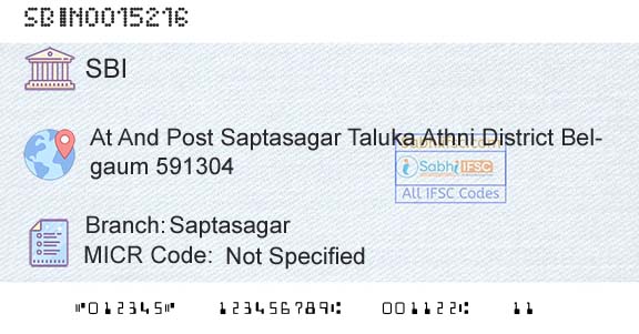 State Bank Of India SaptasagarBranch 