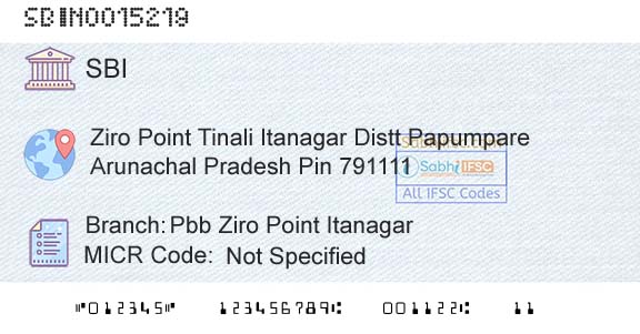 State Bank Of India Pbb Ziro Point ItanagarBranch 