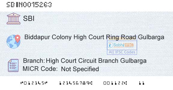 State Bank Of India High Court Circuit Branch GulbargaBranch 