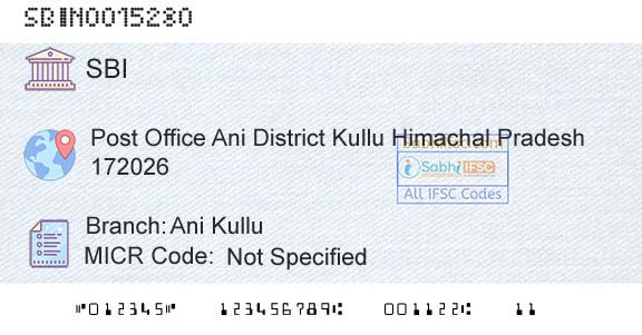 State Bank Of India Ani KulluBranch 