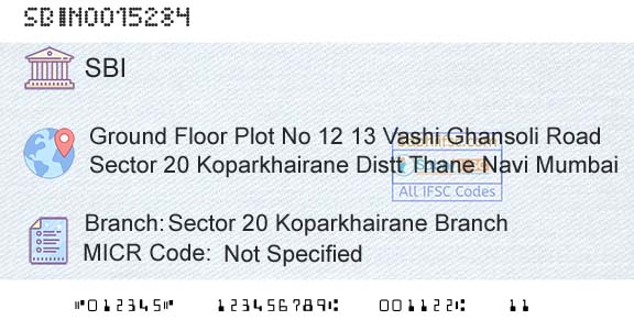 State Bank Of India Sector 20 Koparkhairane BranchBranch 