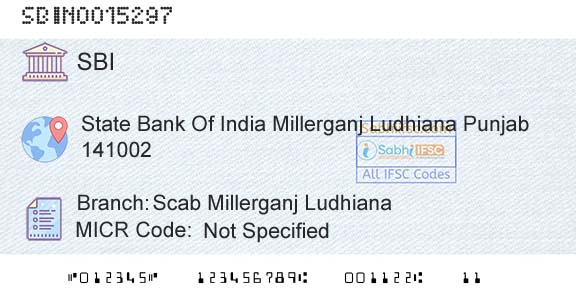 State Bank Of India Scab Millerganj LudhianaBranch 