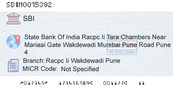 State Bank Of India Racpc Ii Wakdewadi PuneBranch 