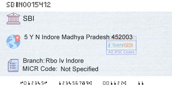 State Bank Of India Rbo Iv IndoreBranch 