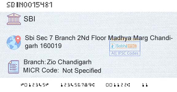 State Bank Of India Zio ChandigarhBranch 