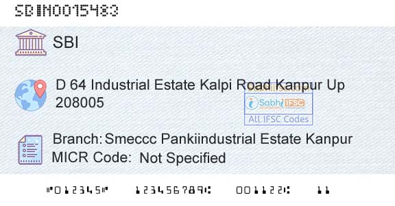 State Bank Of India Smeccc Pankiindustrial Estate KanpurBranch 