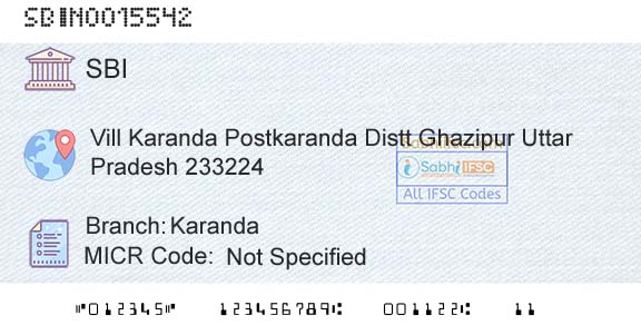 State Bank Of India KarandaBranch 