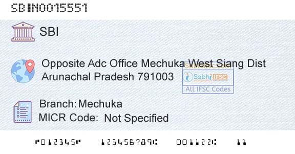 State Bank Of India MechukaBranch 
