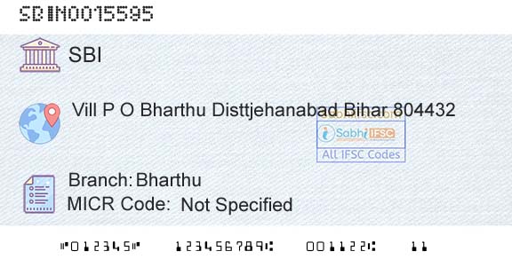 State Bank Of India BharthuBranch 