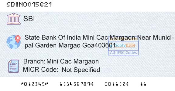 State Bank Of India Mini Cac MargaonBranch 