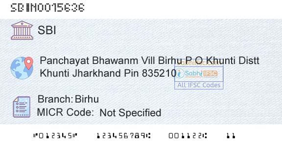 State Bank Of India BirhuBranch 