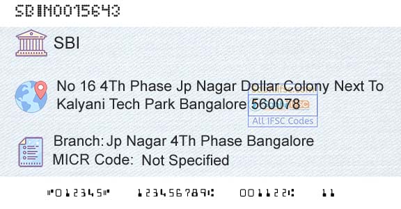 State Bank Of India Jp Nagar 4th Phase BangaloreBranch 