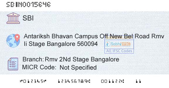 State Bank Of India Rmv 2nd Stage BangaloreBranch 